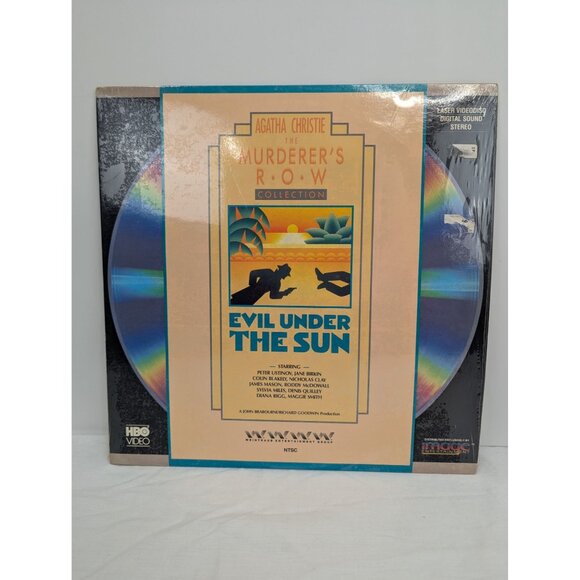 Agatha Christie The Murder's Row Collection Evil Under The Sun Laser Disc 1989 - Picture 1 of 9